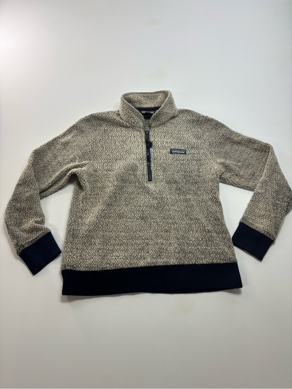 Patagonia Retro Pile Fleece Marsupial 1/4 Zip Sweater Womens Size Small Outdoor